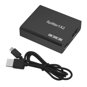 HDMI Splitter With HD HDMI Cable 1 In 2 Out 4K Splitter For Full HD 4K@30HZ 3D - Zdjęcie 1 z 9