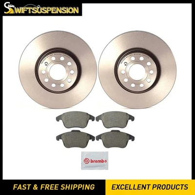 Juego de pastillas de freno de disco delanteras Brembo rotor de freno de disco 3 piezas para Audi Q3 2015-2018 Foto 1 de 4