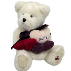 Oso de peluche Boyds Bears Oliver de colección 3 corazones abrazos Be Mine bordado 12" - Imagen 1 de 11