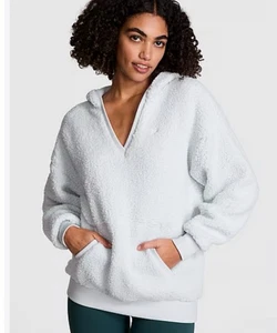 Neu PINKER kuscheliger Fleecepullover Hoodie Gr. XL Hortensienblau - Bild 1 von 5