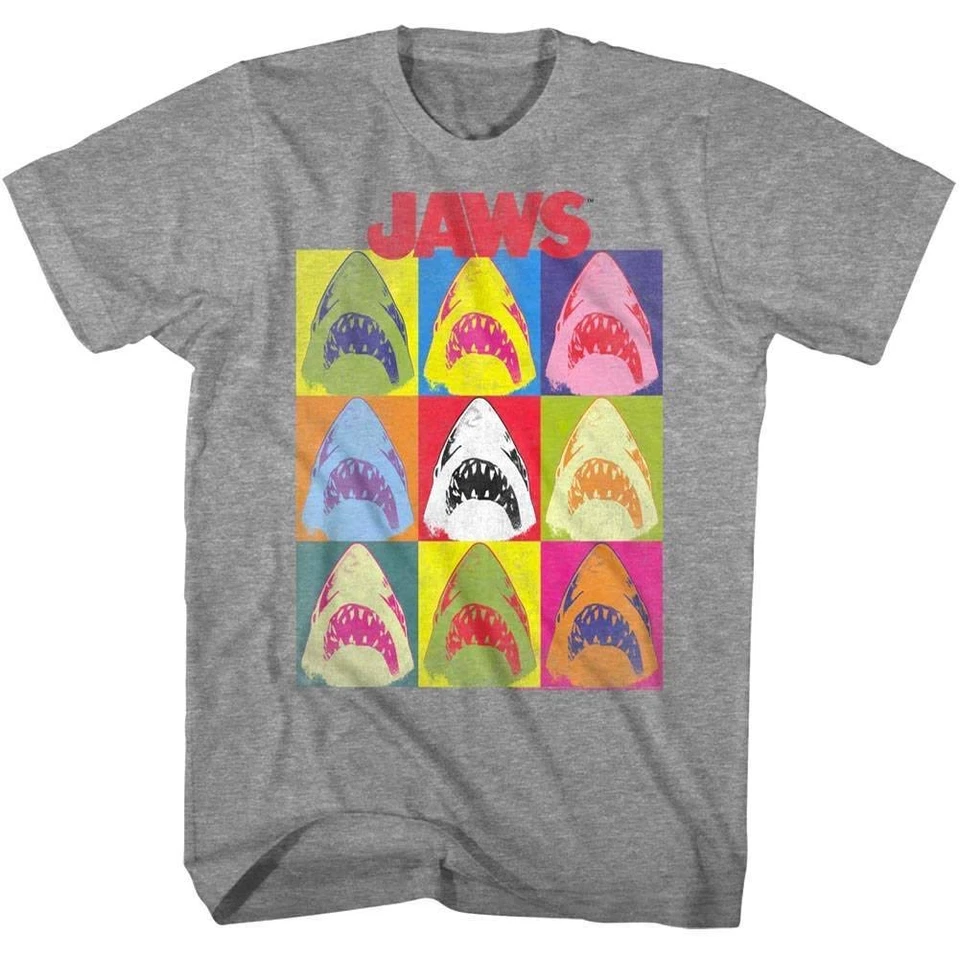 Jaws Warhol Pop Art Shark Men's T Shirt - Image 1 of 1