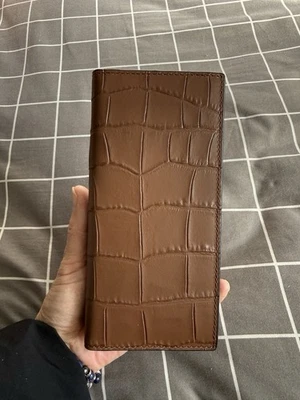 New Coach Men’s Breast Pocket Crocodile Embossed Leather Long Wallet, F73134 - Image 1 of 4