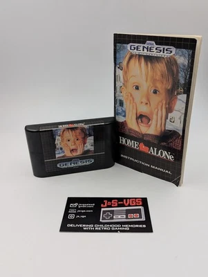 Home Alone Sega Genesis Cartridge + Manual Tested Authentic No Case - Image 1 of 4