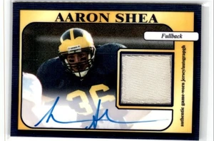 2002 TK LEGACY MICHIGAN WOLVERINES AARON SHEA AUTO #J2 - Picture 1 of 2