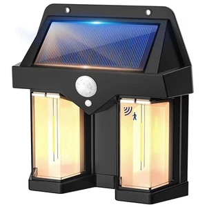 Luci Portico Sensore di Movimento Solare 1pack Luce Esterno, 3 Modalità di Illuminazione Crepuscolo T... - Foto 1 di 7