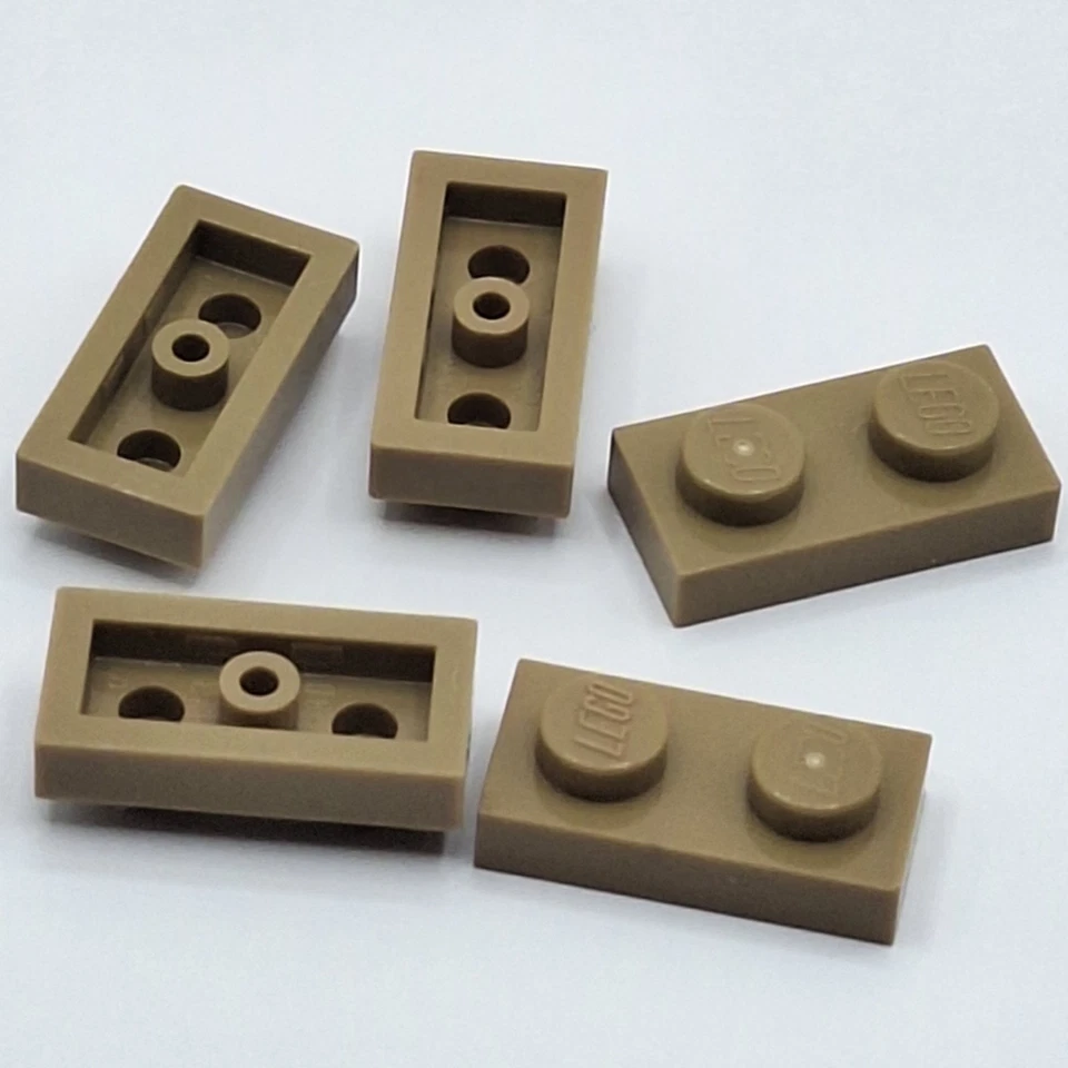 乐高 5 深棕褐色盘子 1 x 2 螺钉 3023 — 第 1/1 张图片