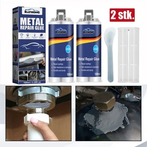 2x Sealant Cold Metal Repair Paste AB Caster Glue Heat Resistant Defect Repair - Picture 1 of 10