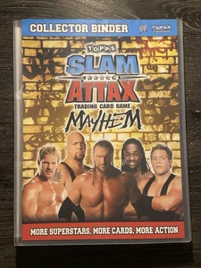 WWE Slam Attax 2010 Mayhem Topps Cards & Binder Near Ccomplete Set - 7 Missing - Picture 1 of 16