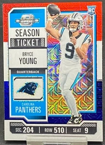 2023 CONTENDERS OPTIC PRIZM RED WHITE BLUE ROOKIE BRYCE YOUNG PANTHERS #ED 6/13 - Picture 1 of 2