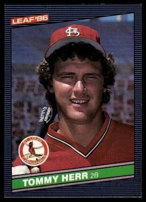 1986 Leaf #79 Tommy Herr - Image 1 of 2