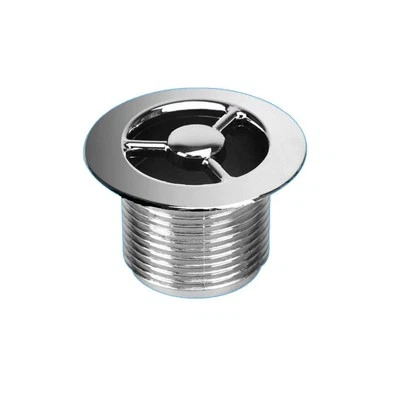  McAlpine S/GRID-25PB-CP Chrome Plated Sink Overflow Plain Grid Cover - Image 1 of 2