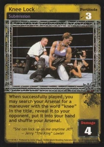 WWE: Knee Lock [Played] card type Submission Raw Deal Wrestling WWF - Picture 1 of 1