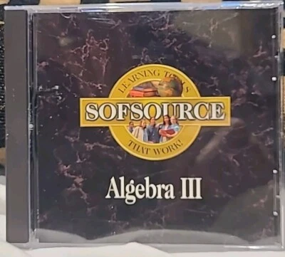 Algebra III, Sofsource, Learning Tools That Work! (Pro One Software) PC-ROM  - Image 1 of 4