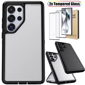For Samsung Galaxy S24 Ultra S24 Plus Rubber Phone Case Cover / Screen Protector - Picture 1 of 36