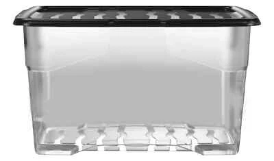 1x 80 Litre Curver Storage Boxes With Lid Underbed Clear Plastic Home Organizer - Image 1 of 4