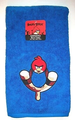 Angry Birds Towels & Washcloths Embroidered Rovio New Bathroom Accessories - Image 1 of 3