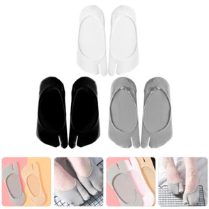 3 pares de calcetines Tabi estilo japonés puntera hombre mujer separados con dedos de los pies - Imagen 1 de 12
