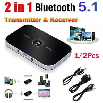 2in1 Bluetooth Transmitter & Receiver Wireless Adapter For Home Stereos/Speakers - Image 1 of 4