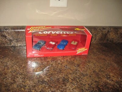 Johnny Lightning Chevrolet Corvette 4 Car Box Set Chevy '54 '63 '70 '98 - Image 1 of 3