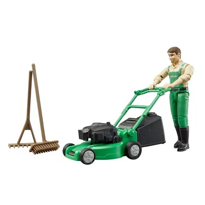 Bruder 62103 bworld Gardener w Lawn Mower and Accessories - Image 1 of 3