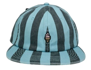 Billionaire Boys Club Hat Strap Back Ice Cream BBC Dairy Pin Stripe Aruba Blue - Picture 1 of 10