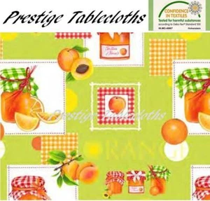 Apricots and Oranges PVC Vinyl Wipe Clean Tablecloth - ALL SIZES - Code: F106-1 - Picture 1 of 1