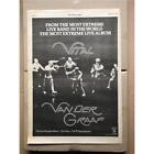 Van Der Graaf Generator Vital Poster Sized Original Music Press Advert From 197