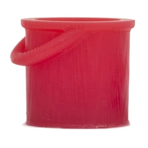 Cubo de fuego rojo piezas detalles de plástico impreso en 3D escala O Atlas (paquete de 8) - Imagen 1 de 1