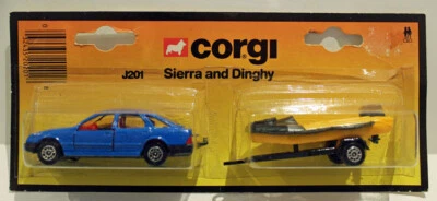 Corgi Juniors  J201 Ford Sierra and Dinghy Export pack - Image 1 of 2