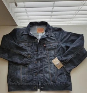 Levi Strauss & Co. Youth Sz Large Dark Denim Blue Jean Jacket NWTs - Picture 1 of 10