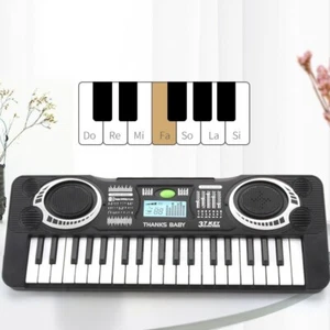 Teclado Electrónico 37 Teclas Pianola Para Jugar Sonidos Para Niños Color Negro - Imagen 1 de 5