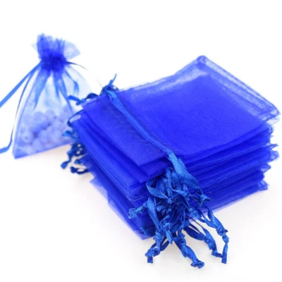 100 200pcs Drawstring Organza Gift Bags Wedding Party Jewelry Pouches 4x6" 5x7" - Image 1 of 4