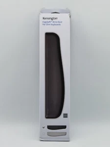KENSINGTON - Ergosoft Wrist Rest for SLIM Keyboards - Black - 445 x 101 x 10 mm - Photo 1/3