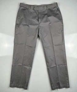 Mens JoS. A. BANK Traveler's Collection Gray Khaki Pants (Flat Front) 40W X 30L - Picture 1 of 8