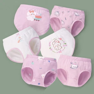 6Pack Little Girls' Organic Cotton Underwear Toddler Panties Tagless Kids Briefs - Picture 1 of 46