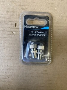 CARAVAN / MOTORHOME MAXIVIEW COAXIAL ALLOY PLUGS X2   - Picture 1 of 1