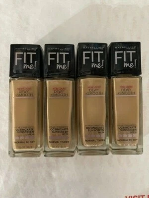 Maybelline New York Fit Me! Foundation Medium Buff 225 1 oz (Pack of 4) NEW - Image 1 of 4