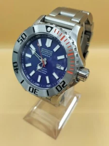 Reloj para hombre Barbos 399/999 Miyota automático de buceo 8215 esfera azul marino usado - Imagen 1 de 20