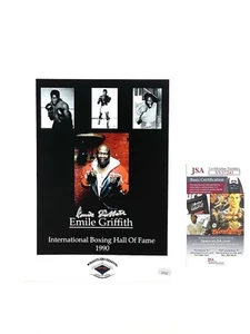 Emile Griffith Autographed Signed 8x10 Photo Boxing Legend JSA COA 1938-2013 🥊 - Picture 1 of 2