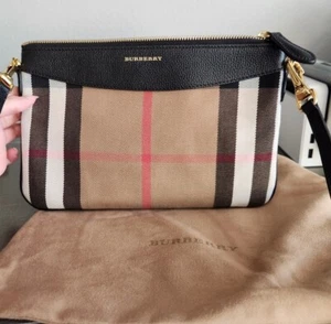 burberry bag, black, tan, Red Crossbody bag. Great condition. - Picture 1 of 2