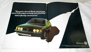 1980 Volkswagen Scirocco "Finally Convinced" Original RARE 2-Page Color Ad - Picture 1 of 1