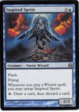 Inspired Sprite *Uncommon* Magic MtG x1 Morningtide MP