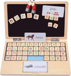 My First Laptop Montessori Toddler Toys Perfect Toy Gifts 3 4 5 6 7 8 Boys Girls - Picture 1 of 6