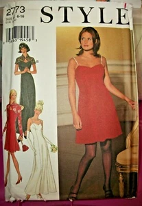 Miss Style 2773 Pattern Day Evening Dress Bolero UNCUT FF Size 6-8-10-12-14-16 - Picture 1 of 4