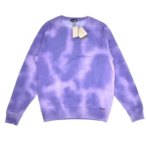 NWT $1340 TOM FORD Purple Artisanal Dyed Fleece Crewneck Sweatshirt 54 AUTHENTIC - Picture 1 of 8