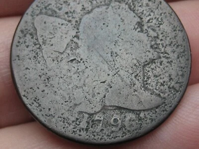 1796 Flowing Hair Liberty Cap Large Cent Penny- About Good Details - Image 1 of 4