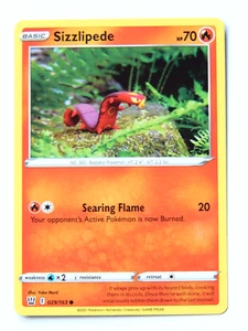 Sizzlipede 029/163 (NM, Pokemon Card, Battle Styles, 2021, Fire, Common) - Picture 1 of 2