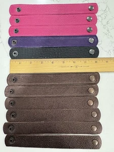 Beaducation Leather Cuffs Bronze (11) /Pink/Purple/Black Stamping Jewelry NEW - Picture 1 of 4