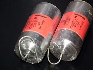 Two vintage NOS Polystyrene Capacitors 0.1mfd / 630V Siemens Klangfilm Hi End - Picture 1 of 11