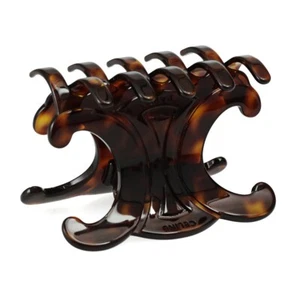 Clip de pelo CELINE Barrette para mujer triomfo sin níquel 46Y856CST 19DT Dark Havana - Imagen 1 de 8